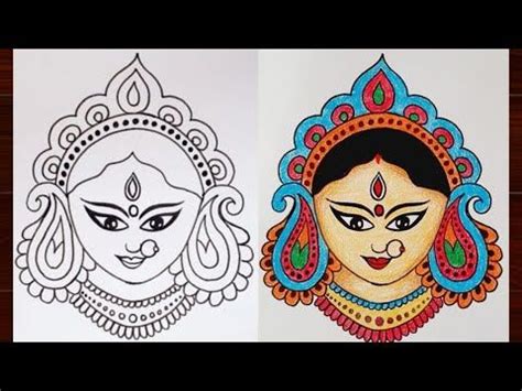 Top 136 Goddess Durga Drawing Super Hot Seven Edu Vn