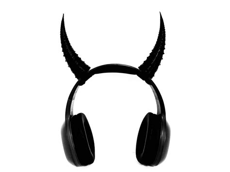 Demon Horns Headset Attachments And Cosplay Props Twitch Etsy