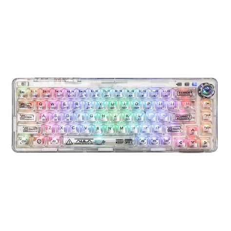 Aula F Layout Transparent Tri Mode Mechanical Keyboard Berserkeys