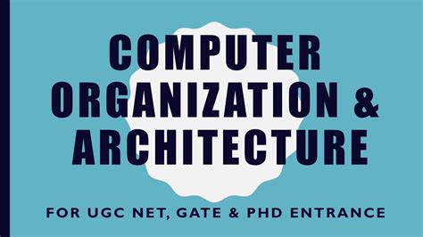 Pdf Computer Organization And Architecture Unify Study · 2020 9 28