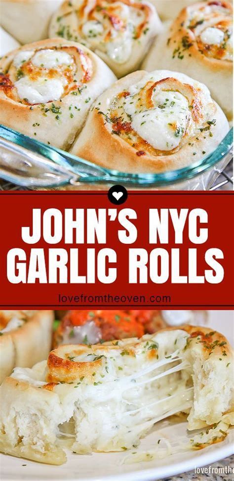 Cheesy Garlic Rolls Johns Garlic Rolls Copycat Love From The Oven