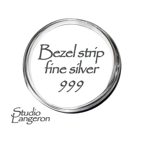 Fine Silver Bezel Strip Wire Thickness Mm Ga Etsy Israel