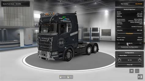 Ets Scania S High Roof Customization With Drack Trucks High Power