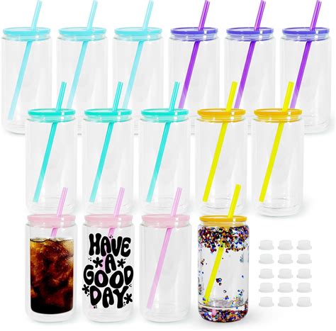 Amazon Fecbk Pack Snow Globe Tumbler With Acrylic Lids And