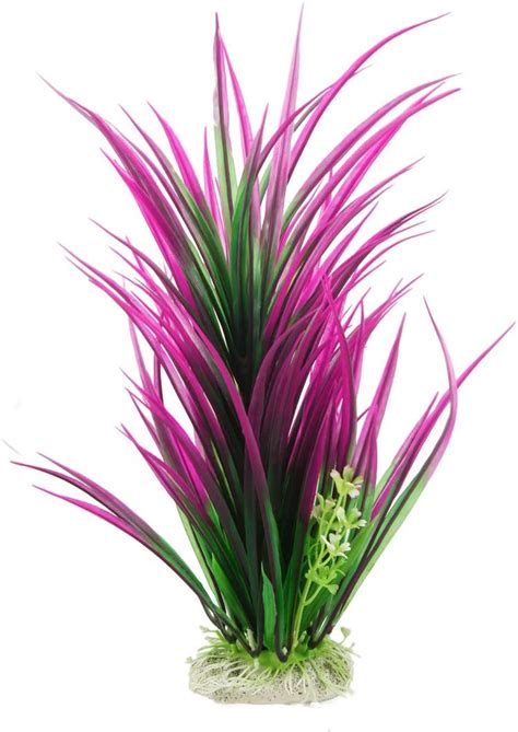 Uxcell Aquarium Simulation Aquascaping Water Grass Inch Fuchsia