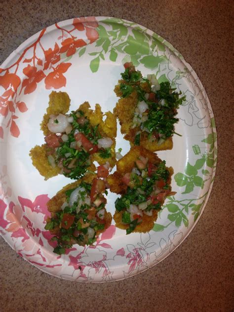 Cuban Stuffed Tostones With Shrimp Salsa Holiday Decor Christmas