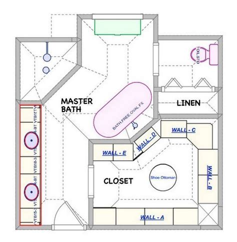 Walk In Closet With Bathroom Plan