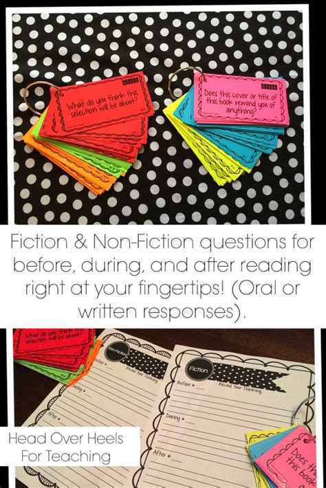 Guided Reading Questions For Fiction Non Fiction Use Before During