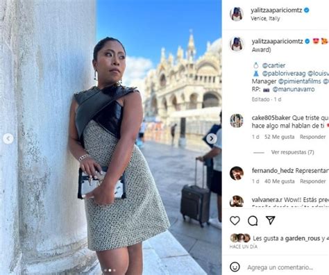 Yalitza Aparicio conquista Venecia con vestido y arnés negro