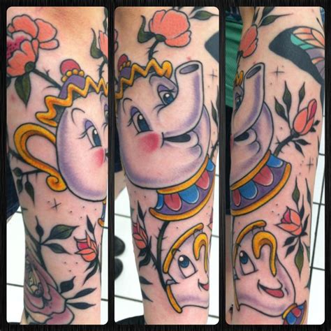 Mrs Potts And Chip By Morgan Haberle Tattoonow