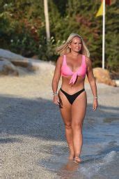 Jennifer Ellison In A Pink Bikini In Turkey Celebmafia