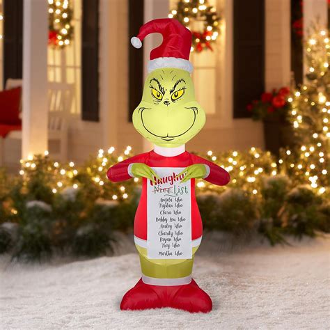 Grinch And Max Christmas Blow Up - Christmas List 2021