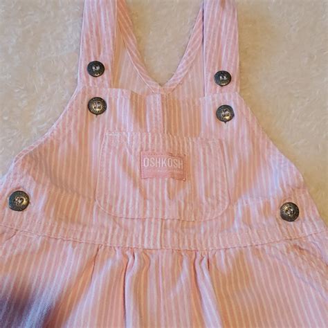 Oshkosh B Gosh Bottoms Vintage Oshkosh Pink And White Striped