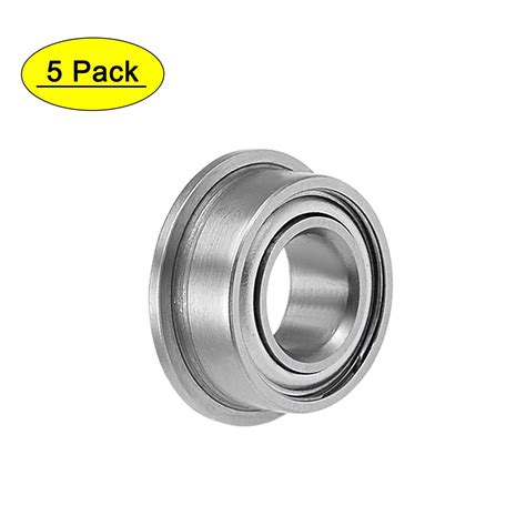 Uxcell X X Mm Mf Zz Flange Ball Bearings Shielded Chrome Steel