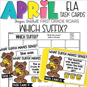 April Ela Task Card Activities Centers Scoot Fast Finishers