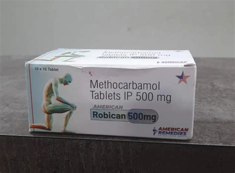 Tab Robican 500 Methocarbamol Tab 500mg 10 X 10 Treatment Muscle Relaxation At Rs 115