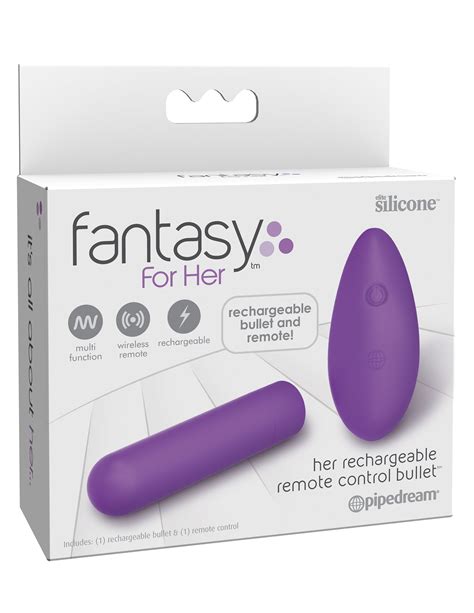 Fantasy For Her® Rechargeable Remote Control Bullet Purple