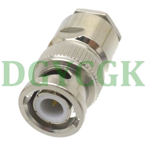 Pcs Connector Bnc Male Plug Clamp R X Rg Lmr Cable Straight M Ebay