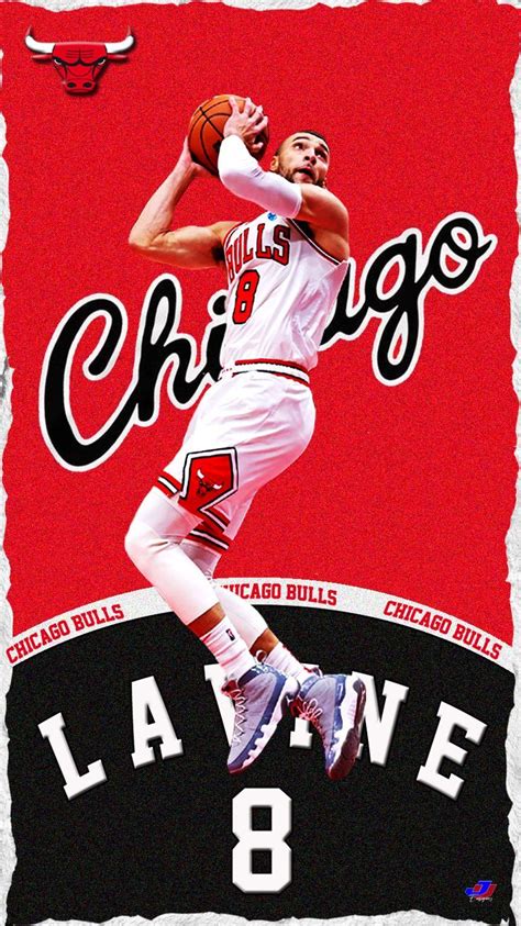 Zach Lavine Nba Chicago Bulls Nba Chicago Bulls Sports Graphics