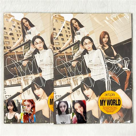 Onhand Aespa My World Tabloid Version Album Sealed And Member Set Winter