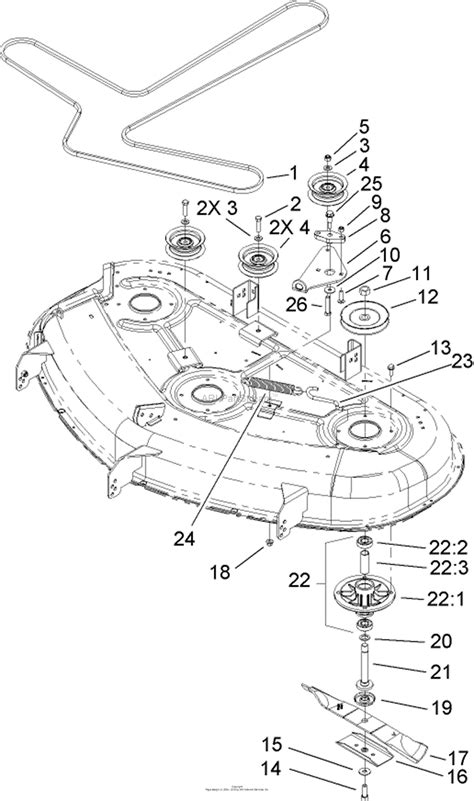 Toro 74399, TimeCutter Z5020 Riding Mower, 2007 (SN 270000001-270999999) Parts Diagram for 50 ...