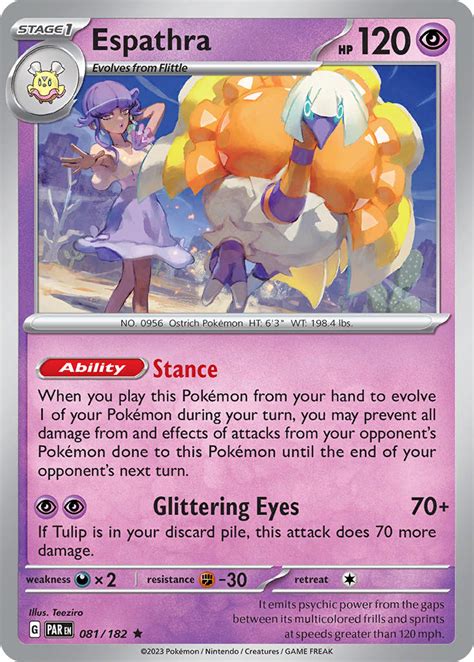 Espathra Paradox Rift PAR 081 PkmnCards