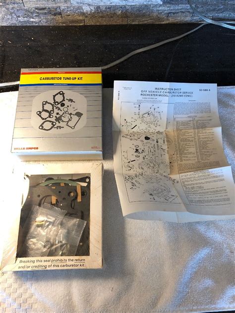 Nos Wells Carburetor Tune Up Kit Rochester 210 1981 82 Chevrolet 83 Pontiac V8 Ebay