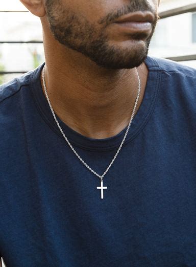 Medium Stainless Steel Cross Necklace For Men — We Are All Smith