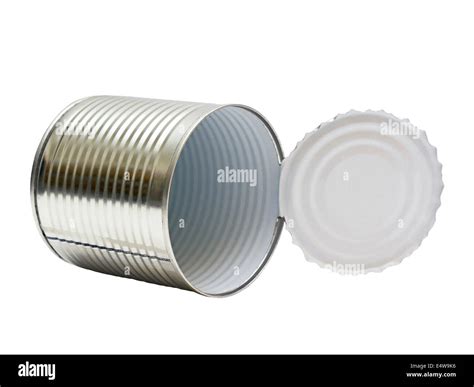 Open An Empty Tin Can Stock Photo Alamy