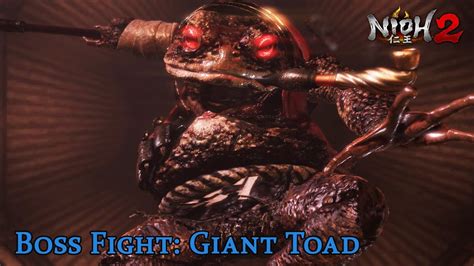 Nioh Boss Fight Giant Toad Ch C A Jiraiya Bi T K T N Nh