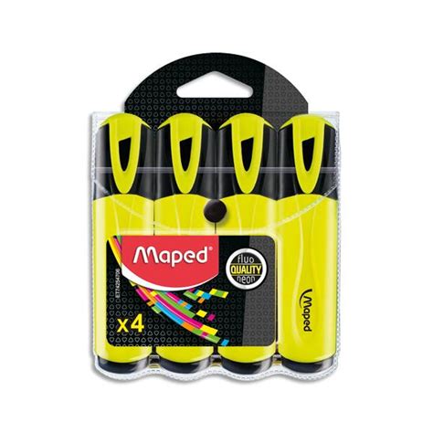 Maped Surligneurs Fluo Peps Classic Coloris Jaune