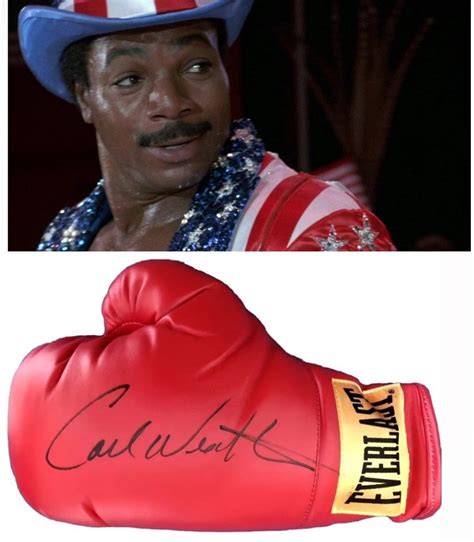 Rocky Iv Apollo Creed Boxing Glove Everlast Signed In Person By