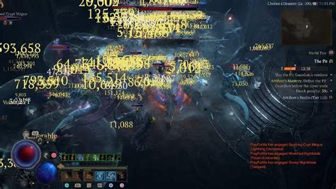 Immortal Frozen Orb Sorc Tier 115 Pit Clear Diablo 4 Season 4 Mid