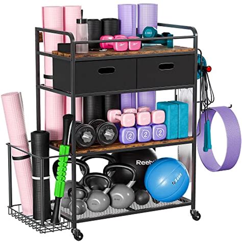 Amyove Yoga Mat Storage Racks For Yoga Mat Dumbbell Kettlebell Foam