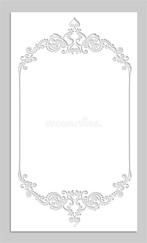 Vintage Frame And Border With Swirls And Paisley Stock Vector