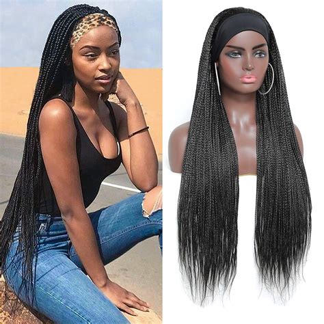 Curly Sexy Headband Wig Box Braids Braided Wig Ayanawebzine