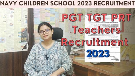 Pgt Tgt Prt Teachers Recruitment Pgt Tgt Prt Guest Teachers