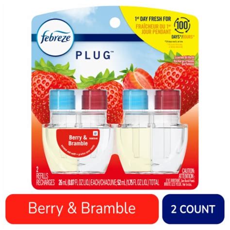 Febreze Odor Fighting Fade Defy Plug Air Freshener Berry And Bramble