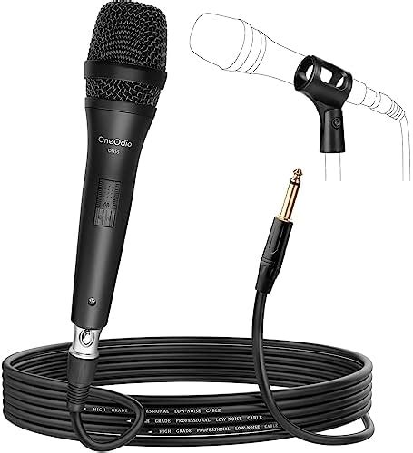 Moukey Dynamic Cardioid Home Karaoke Microphone Ft Xlr Cable Metal