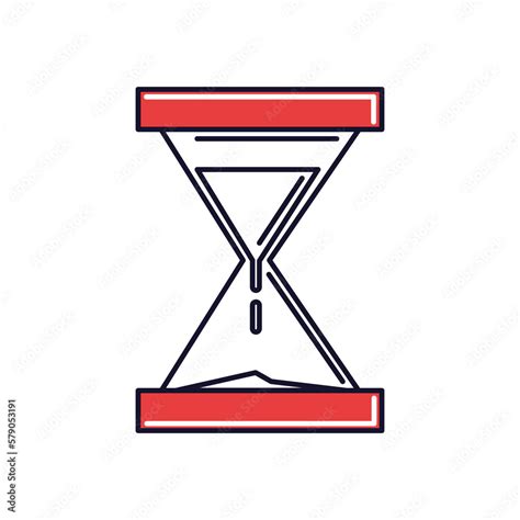 Red Hourglass Icon Png Image With Transparent Background Stock