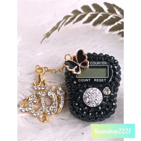 Jual Tasbih Digital Hias Swarovski Topping Tasbih Hias Digital