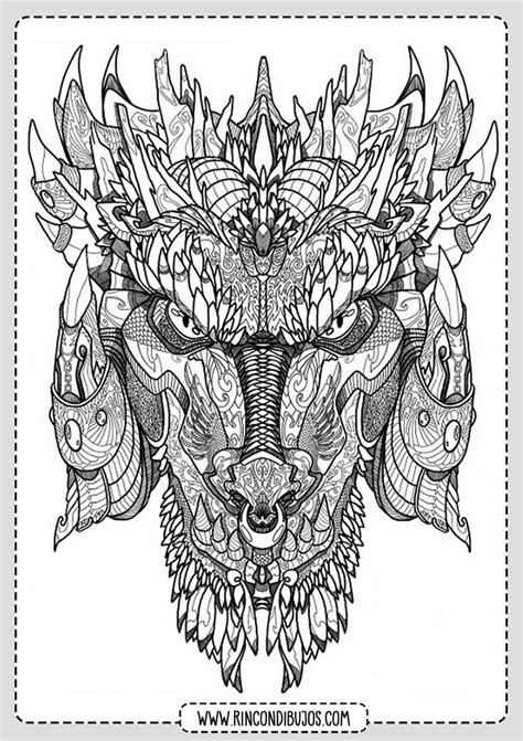 Mandala De Dragon Para Colorear Rincon Dibujos Dragones Para