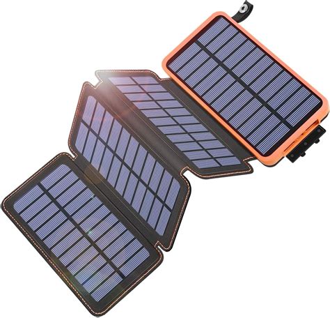 Solar Charger 25000mah Tranmix Portable Solar Phone Charger With 4 Solar Panels