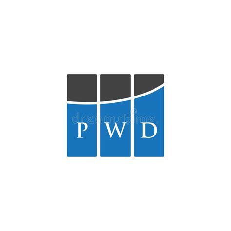 PWD Letter Logo Design on WHITE Background. PWD Creative Initials ...