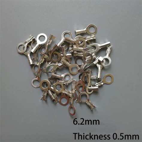 50pcs 100pcs 200pcs 6 2mm Dia Circular Splice Terminal Wire Naked