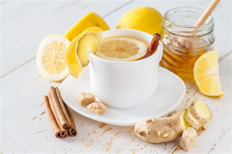 Premium Photo Ginger Lemon Cinnamon Tea