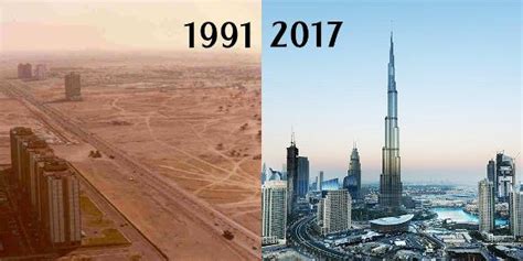 Then And Now Check Out Photos Of Dubai In 1991 Vs 2017