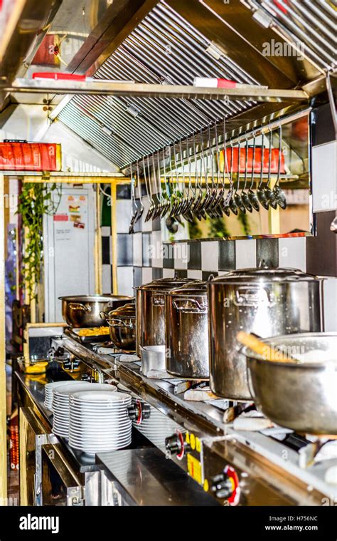 Traditional Turkish cuisine. Small restaurant kitchen with utensils Stock Photo - Alamy