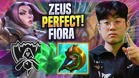 Zeus Perfect Game With Fiora T1 Zeus Plays Fiora Top Vs Akali