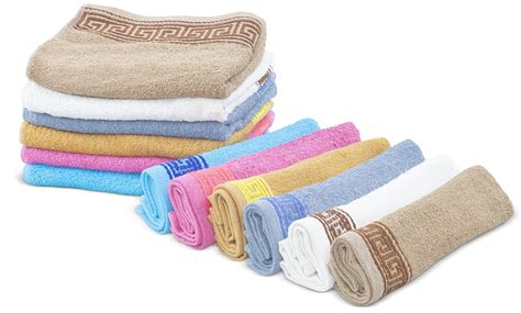 Lot De 12 Serviettes De Bain Groupon Shopping